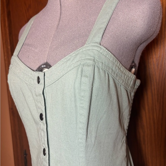 Japra Button-Down Mini Jean Dress - Junior medium. - Picture 2 of 8